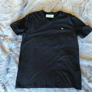 Abercrombie and Fitch Black V Neck tshirt